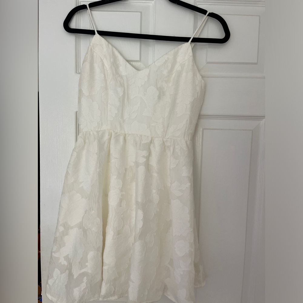 White graduation dress
